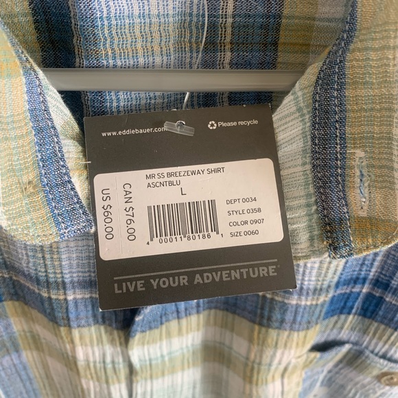 NWT Eddie Bauer Button up shirt - Picture 2 of 8